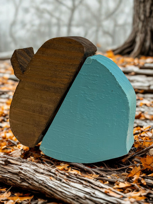 Wooden Painted Acorn